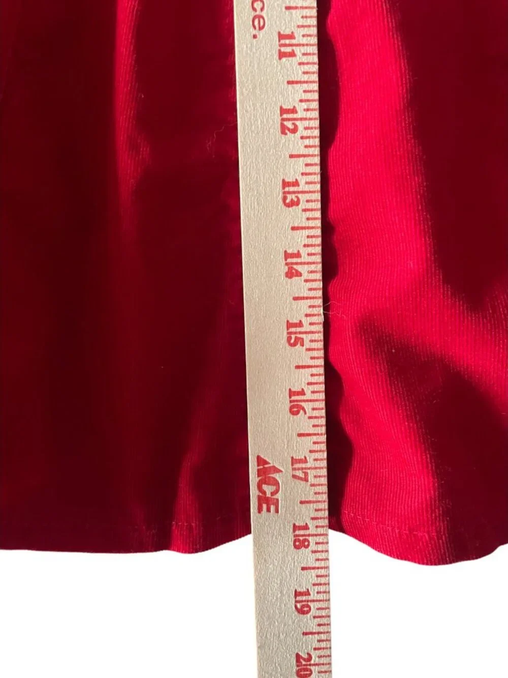 Ralph Lauren Red Corduroy Flounce Skirt – Girls 12 (NWOT)